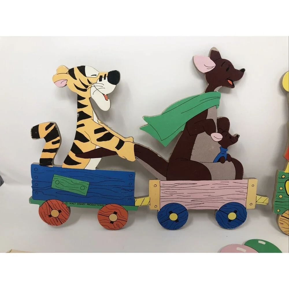 Vintage 4 Piece Winnie the Pooh Multicolor 3ft. Long & 8.5